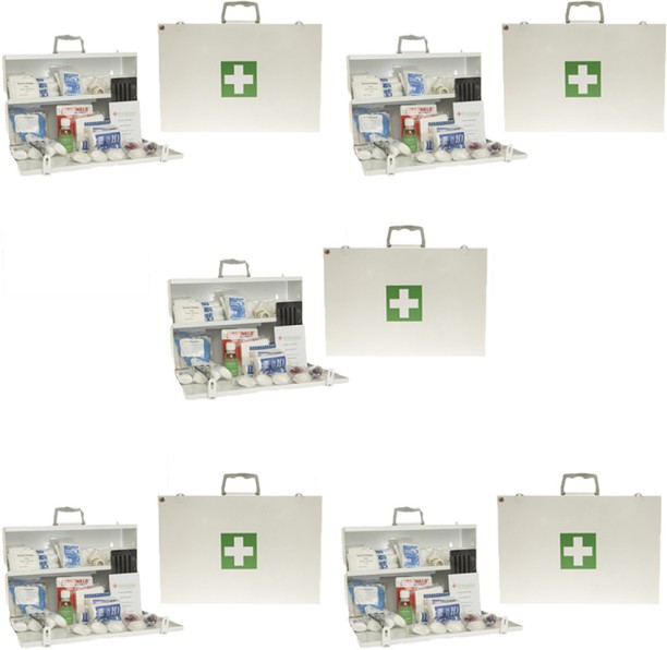 Firstaider (X5) Office Regulation 7 (In Metal Box) First Aid Kit