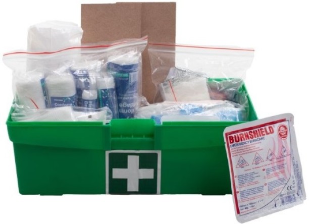 Firstaider Regulation 3 -Inside Budget Plastic Box (5-50 Persons) First Aid Kit