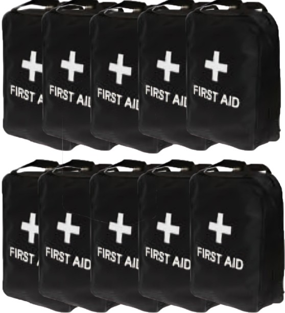 Firstaider Regulation 7 (10X) (Back Strap Black) Grab bag First Aid Kit