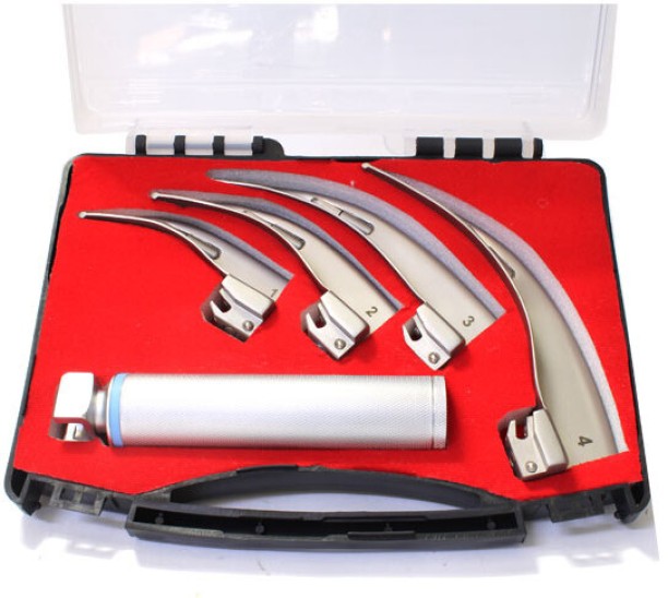 Better Buys Laryngoscope Set – 4 Blade First Aid Kit