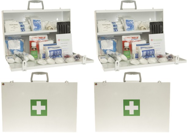 Firstaider (X2) Regulation 3 (In Metal Box) First Aid Kit
