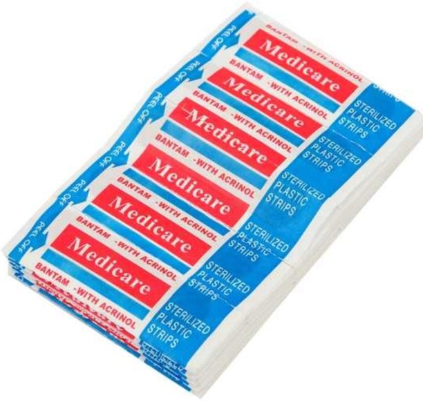 Medicare 666667 Antiseptic Plastic Strips First Aid Tape