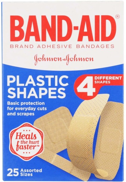 Band-Aid Band Aid Plastic Shapes First Aid Tape