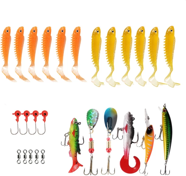 ALANES Plastic, Metal Soft Bait Fishing Lure