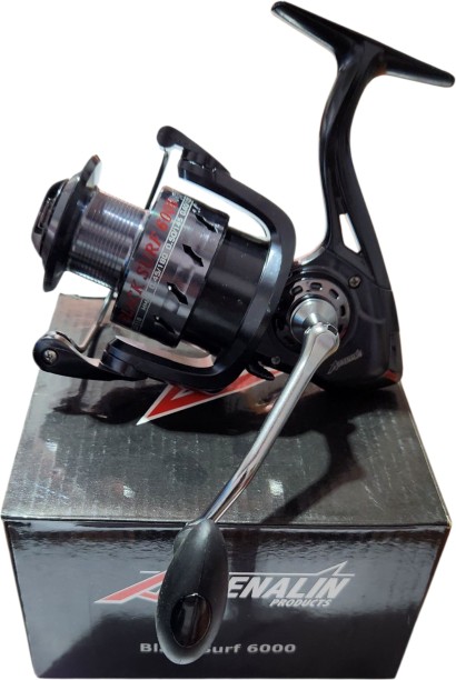 Adrenalin Black Surf 6000 Front Right & Left Spin Fishing Reel