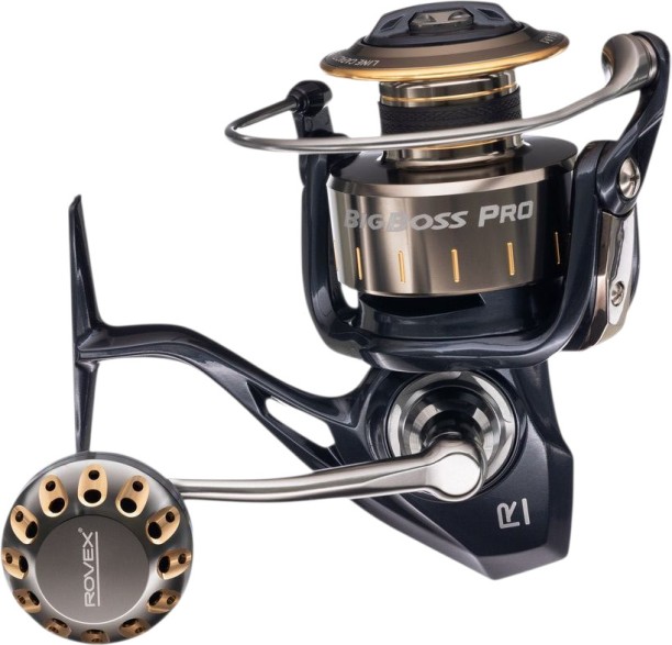 Rovex Big Boss Pro 8000 Front Right & Left Spin Fishing Reel