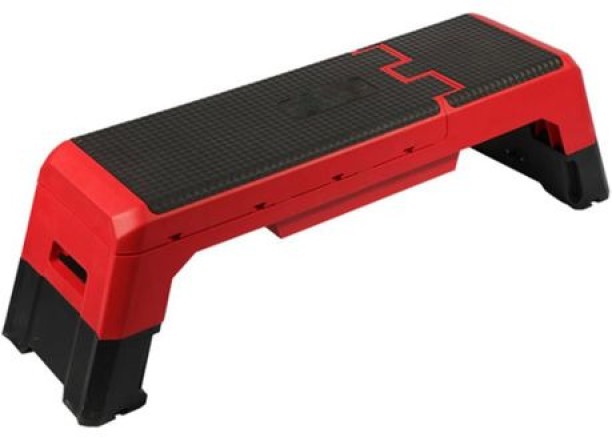 top sale trader Multi-Purpose Adjustable Weight Bench with Aerobic Step - Red Multipurpose Fitness Bench