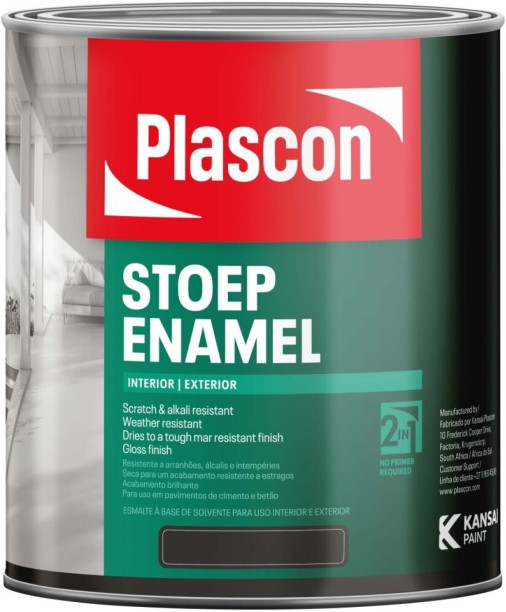 Plascon Stoep Enamel Red Solvent Floor Coating Paint