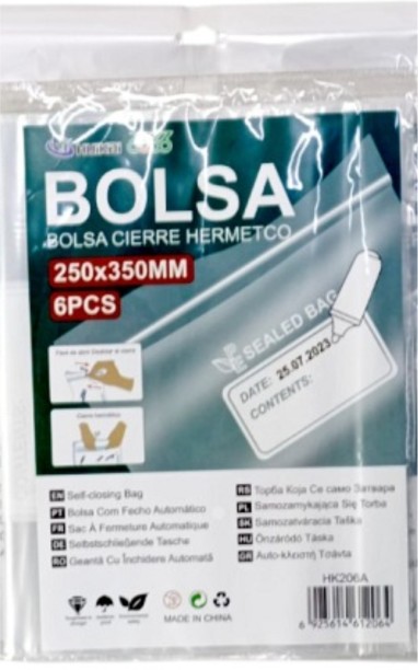 BOLSA Hermetic Sealing Bags 250x350mm 12x6pcs Cling Wrap