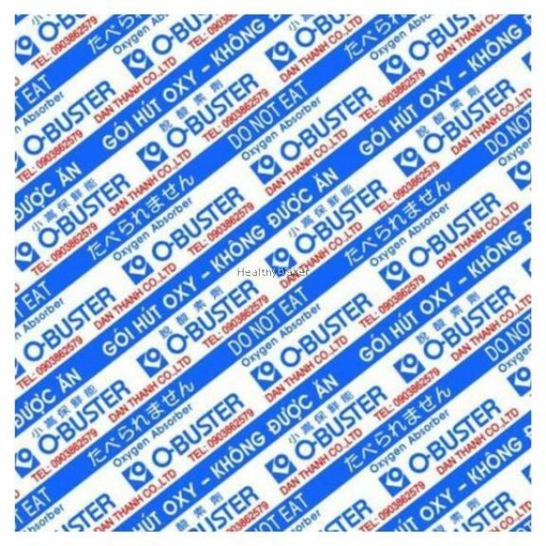 o-buster O-BUSTERS Oxygen Absorber Food Preservation Sachets FT100 (1 bag = 100 sachets) Aluminium Foil