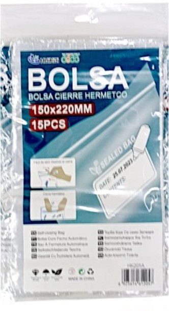 BOLSA Hermetic Sealing Bags 150x220mm 12x15pcs Cling Wrap
