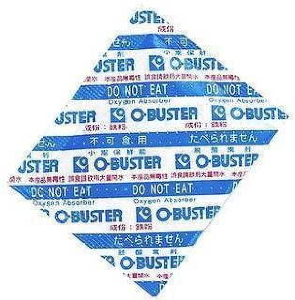 O-Buster O-BUSTERS Oxygen Absorber Food Preservation Sachets FT30 (1 bag = 250 sachets Aluminium Foil