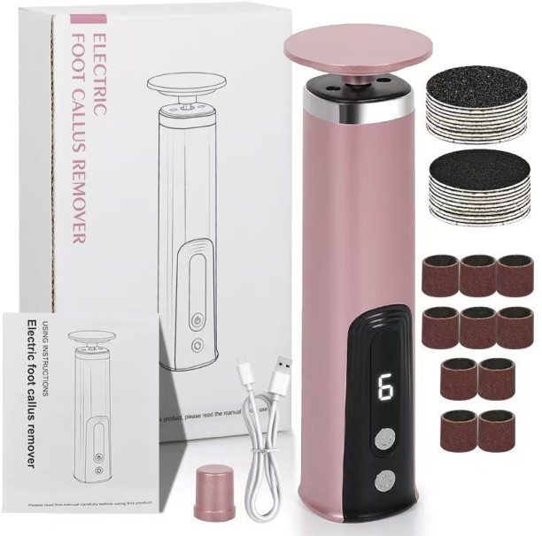 LuckyUnion New automatic electric foot grinder to remove dead skin and calluses, pedicure grinder, foot grinding stone, heel foot massager, household foot massager Foot Brush