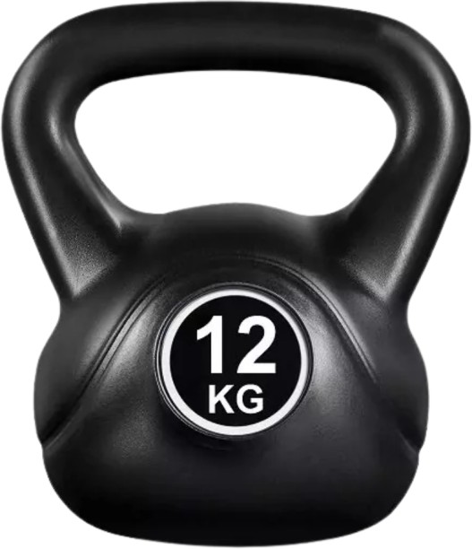 Generic XH-9082-12KG Strength Training Round Weight Black Kettlebell
