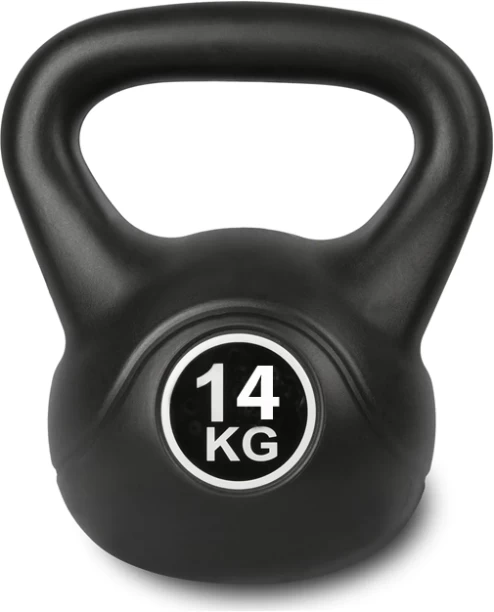 Kersol Kettlebell Round Weight Dumbbell With Handle Black Kettlebell