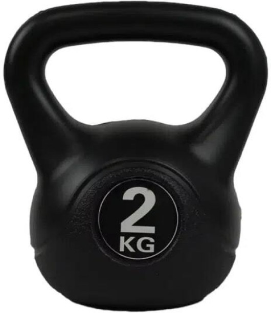 Perfect Dealz 2kg Fitness Exercise Strength Training Workout Black Kettlebell