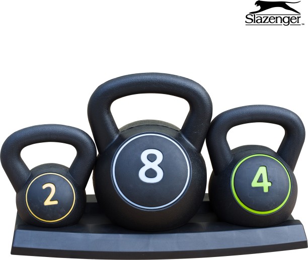 Slazenger Set (2KG,4KG & 8KG) Black Kettlebell