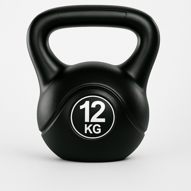 generic 12KG Kettle Bell – Cast Iron, HIIT & Home Gym black Kettlebell