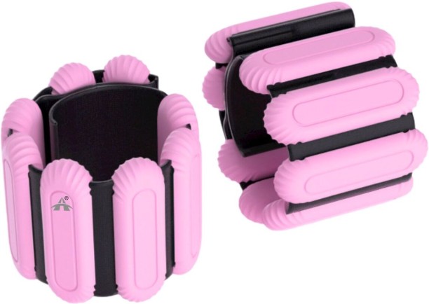 ALANES 2 Pack 1Lbs Wrist Weights Set Adjustable Wrist and Ankle Weights Pink Wrist Weight