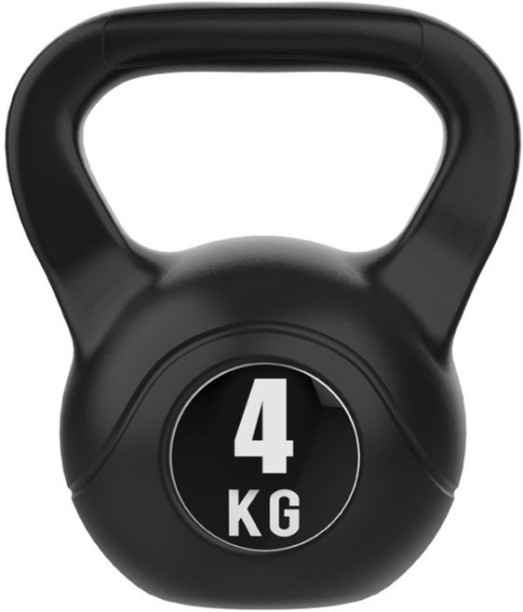 Kersol 4KG Kettlebell Round Weight Dumbbell Black Kettlebell