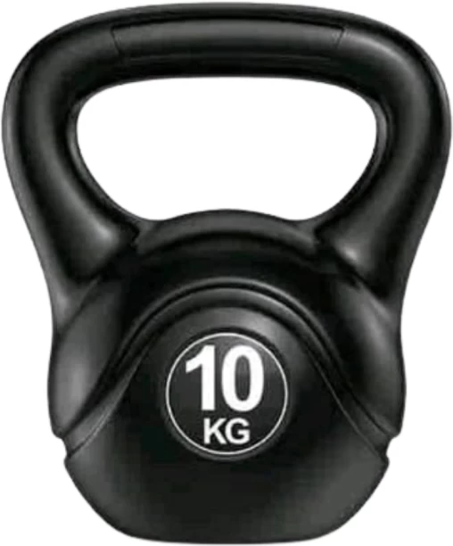 Generic 10kg Kettlebell 27.5 x 24 cm with 3.7cm Handle Diameter Black Kettlebell