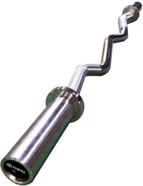 Flexi Muscles Curl Bar Silver Bar & Plate Combo