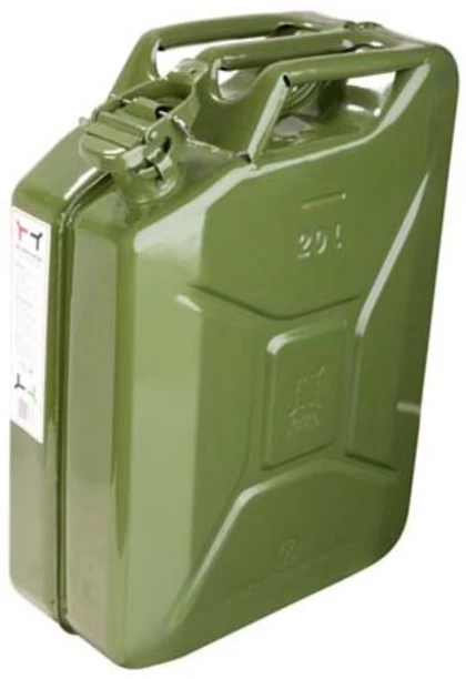 Kaufmann Green Metal Petrol Jerry Can 20L HW2570432 20 L Fuel Can