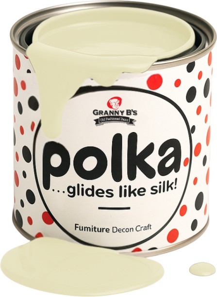 Granny B's Polka.Paint Legacy Paint For Wooden Surface, Laminate Surface, Metal Surface, Plastic Surface
