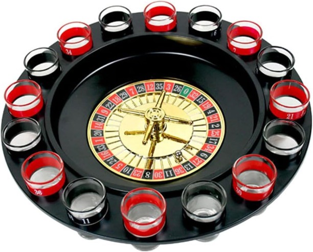 Generic DRINKING ROULETTE 25 cm Carrom Board