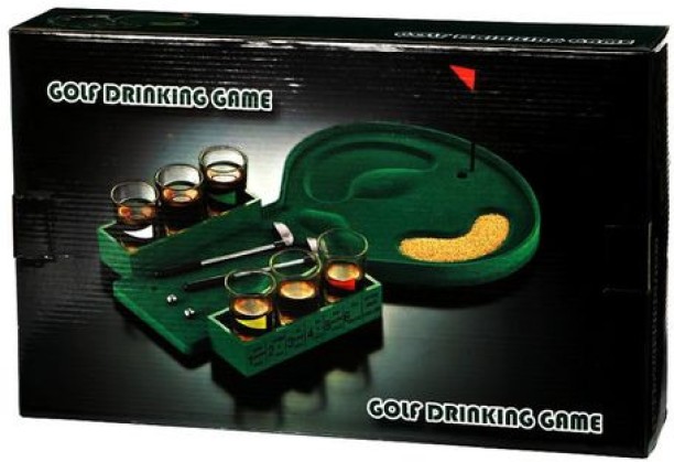 DEALS ONLINE Golf Drinking Game 8.4 cm Carrom Board