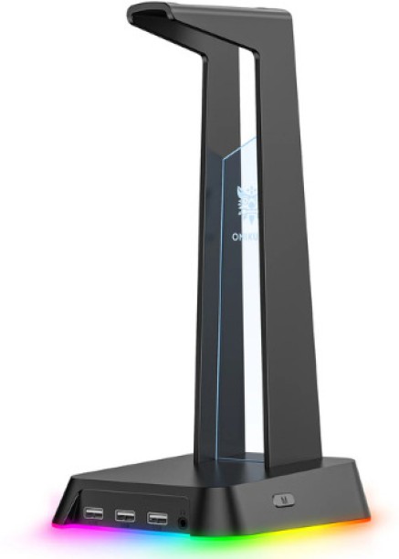 onikuma ST-2 USB Hub Headset Stand Gaming Adapter Compatible with PC, PS2, PS3, PS4, Xbox One, X-box 360