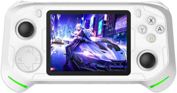 marevic RX6H Retro Handheld Game Console Bilut-in 64G Card, 3.5 Inch 640 * 480 IPS HD Screen Dual Joystick Retro Video Game Player with Open Source Linux System 64 GB With Games Included