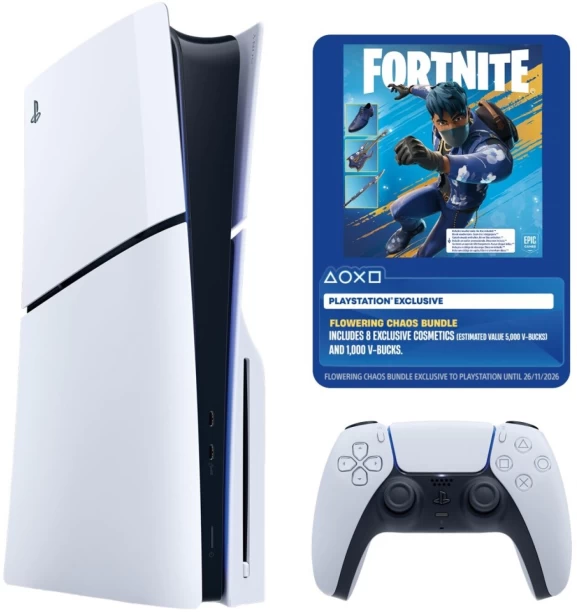 Sony PS5 Disc Fortnite Voucher Bundle 1 TB