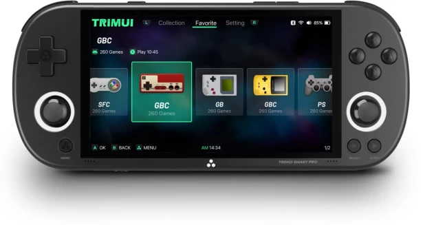 marevic Smart Pro Open Source Handheld, Retro Arcade, HD 4.96 inch, 64G 12000+ Games,IPS Screen Handheld Linux System, SD Card Support WiFi Multiplayer Online Play 64 GB With Games Included