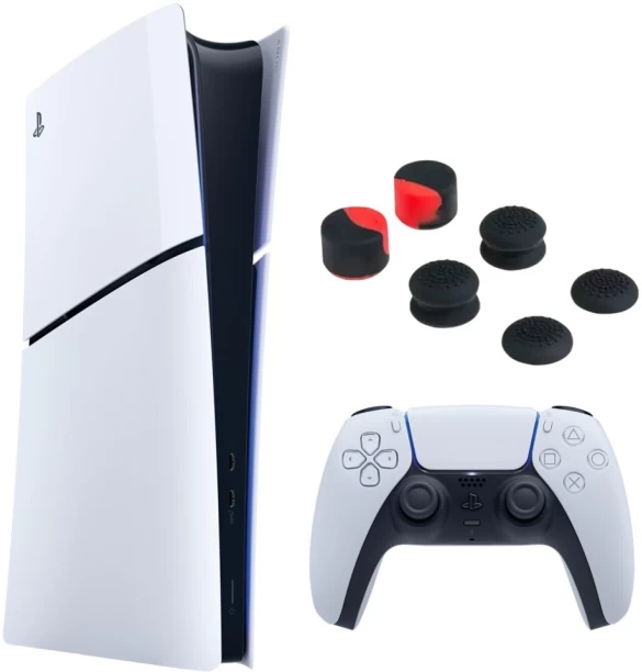 Sony PS5 Slim Digital Bundle With Controller Thumbgrip 825 GB