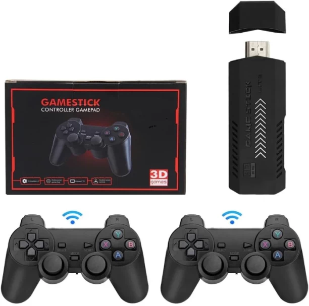 Generic 2.4G Wireless Controller Gamepad Compatiable with GTA/God of War & 30000+ Retro Game Console|Handheld Video Game for Kids 256 GB