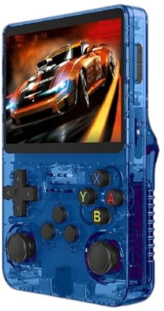 Spark R36S - Handheld Gaming Console With Extensive Game Library - Blue 64 GB With Games Included