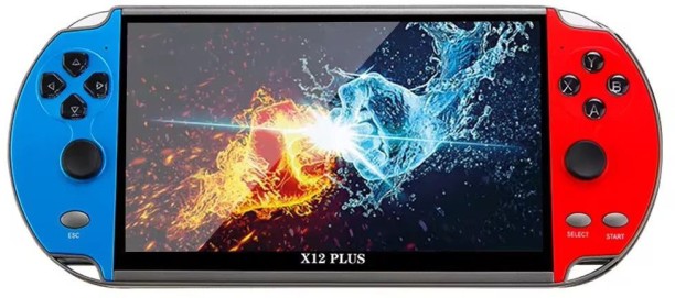 Spark X12 Plus Handheld Game Console-7"Large Screen-Built-in 10000 Retro Games-GC 16 GB With Games Included