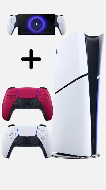 Sony PS5 Slim Digital + 2 Controllers + PlayStation Portal PS5 1000 GB