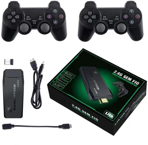 LuckyUnion M8 home game console double wireless arcade home 4K HD TV rocker all-in-one machine single classic retro 128 GB With Games Included