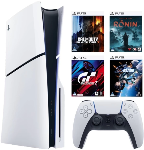 Sony PS5 Slim Console Gamer Bundle 1 TB