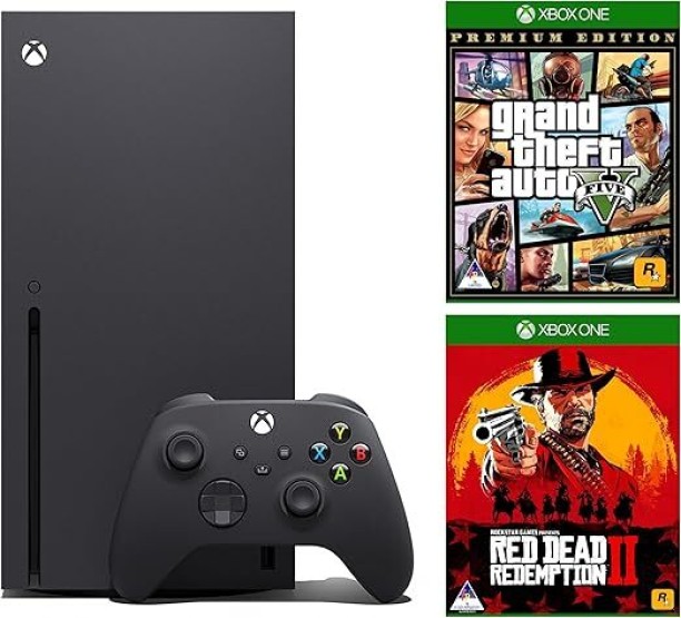 Xbox Series X 1TB Disc Edition with GTA V + Red Dead Redemption 2 1000 GB