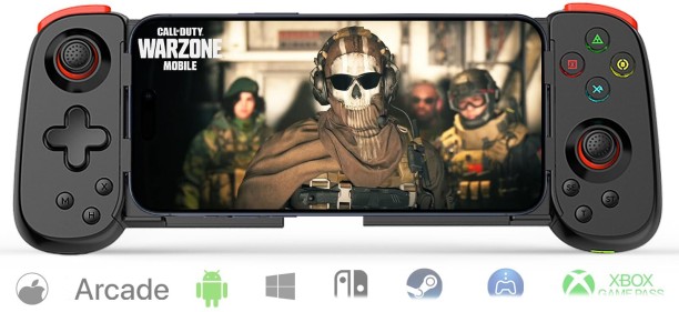 marevic Wireless Controller for iPhone/iPad/iOS/Android/Tablet/PC/Switch, Phone Game Controller Joystick for Xbox Cloud Gaming/PS Remote Play/Steam Link - Bluetooth Gamepad for iPhone 16/15/Samsung 32 GB With Games Included