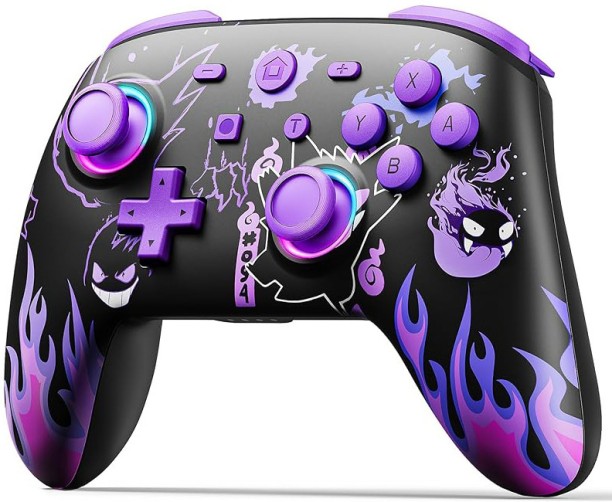 Finevr New switch controller NFC somatosensory lighting Rakshasa Gengar switch Bluetooth game controller Gamepad 64 GB