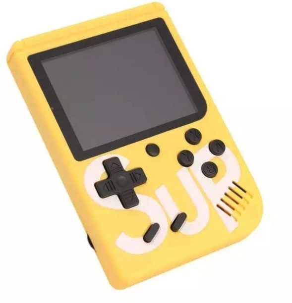 ELCTRO WORLD SUP Game Box 400 in One Handheld Game Console Can Connect to A TV (yellow) With Games Included