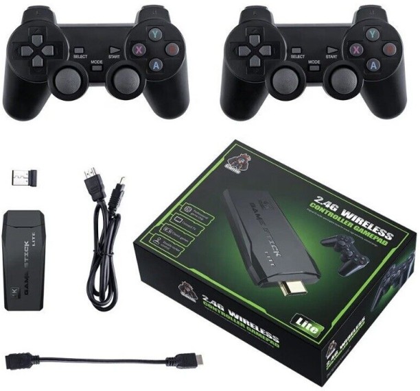 P Concepts HDMI 4K TV Game Stick 64G 10000+ Game Video Game Console W/ 2X Wireless Gamepads 8 GB