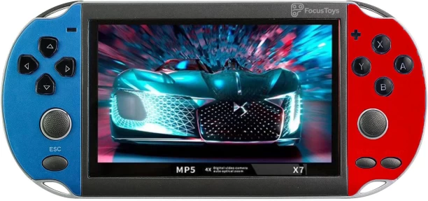 FocusToys X7 Hand Held Double Rocker Retro USB Rechargeable Gaming Console 2 GB