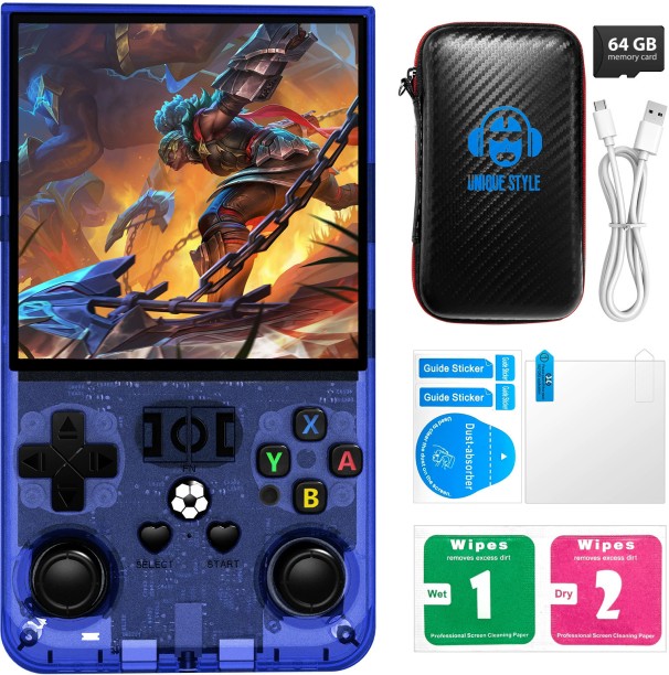 marevic R36MAX Retro Handheld Game Console, 4.0 Inch 720x720 IPS Screen, Built-in 18,000+ Classic Game, Portable Hand Held Open Source Linux System, 4000mAh Battery Retro Gaming Console 64 GB