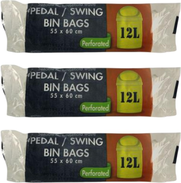 Disa Refuse bag pedal/swing 15pc 55x60cm 25l Small 12 L Garbage Bag  Pack of 15