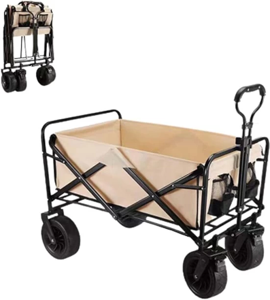 Generic Camping vehicle 98*L85*W47cm Camping vehicle khaki AY363-005 Yard